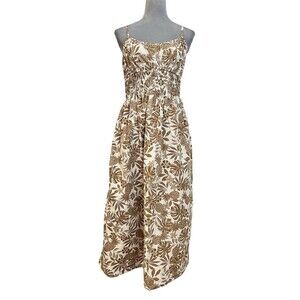 Boho Maxi Tropical Sundress M Beach Summer Vacation Resort  Spring Brunch